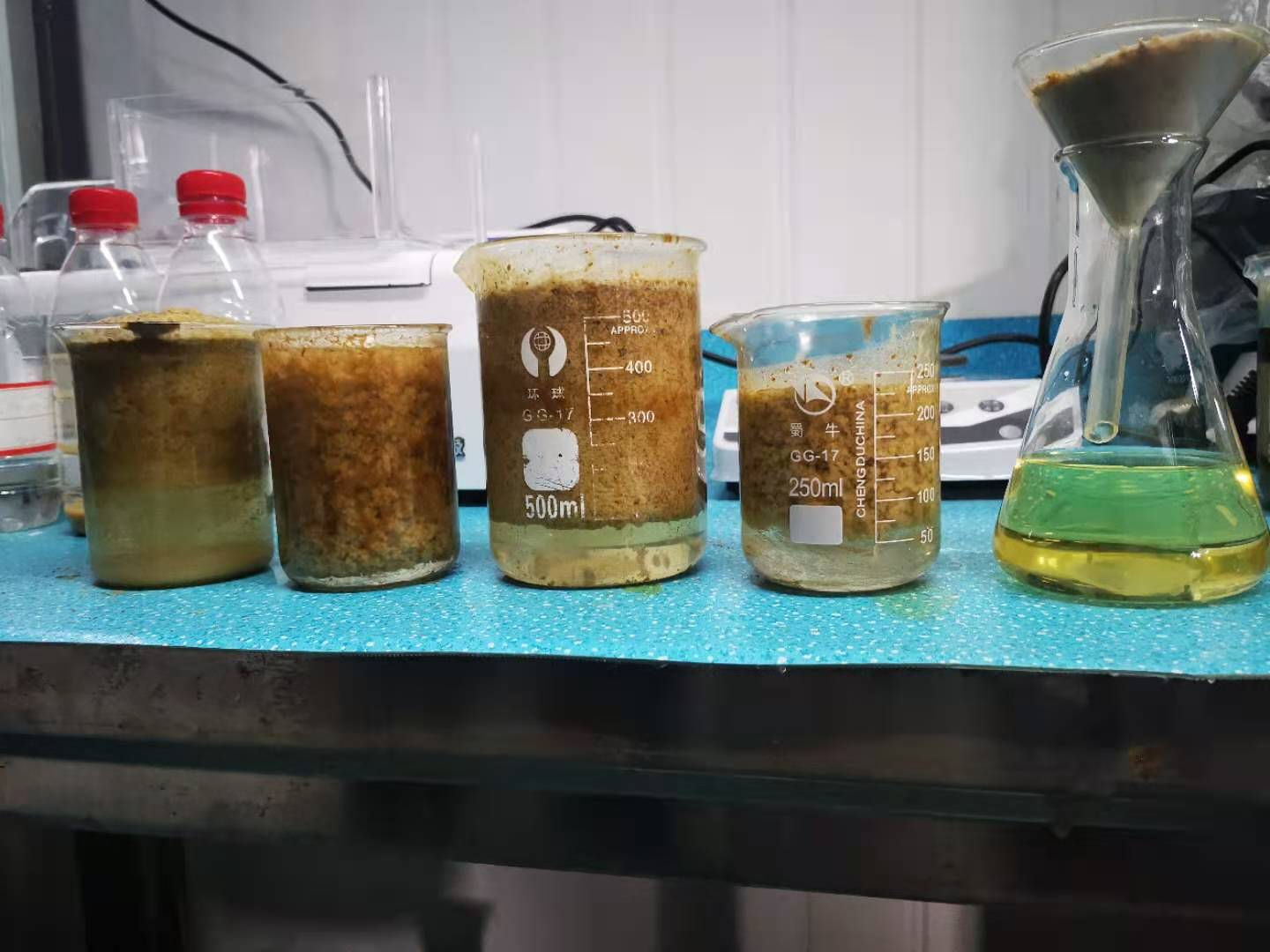 切削液废水预处理实验